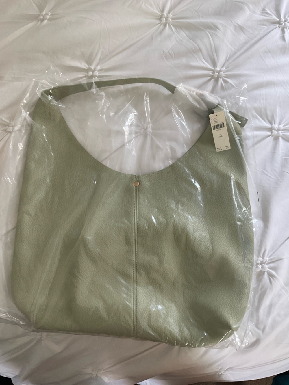 Sage Green Leather Hobo Bag (scharfe not included)